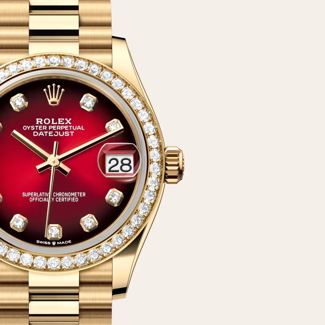 Rolex Datejust 31 M278288RBR-0041 in 18 ct yellow gold